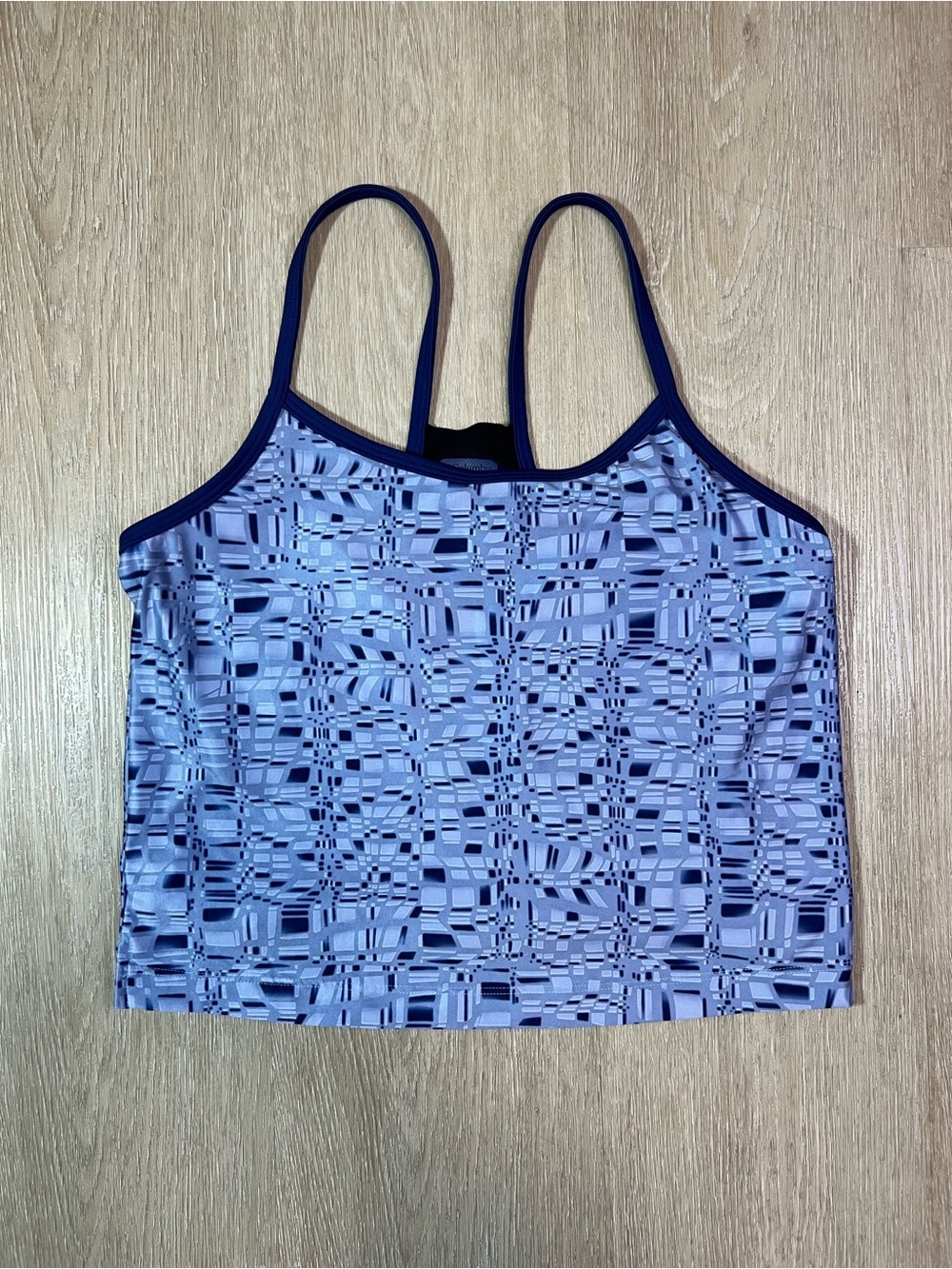 RARE Columbia x Michelob Ultra Geometric Chic Cropped Sports Tank